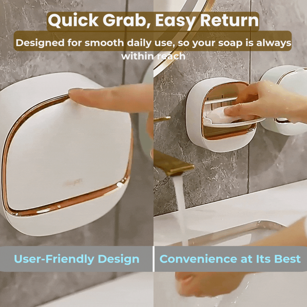 SoaDry™ – Luxury Wall-Mounted Soap Holder