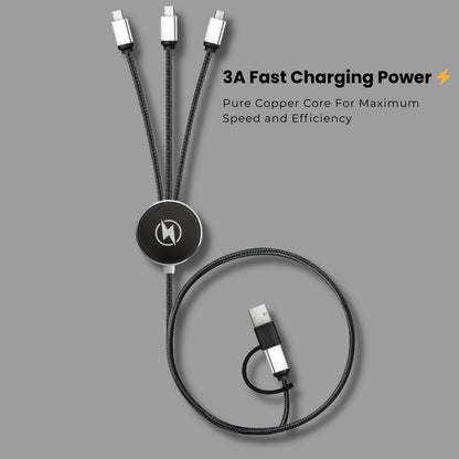 GlowCharge 5-in-1 LED Cable