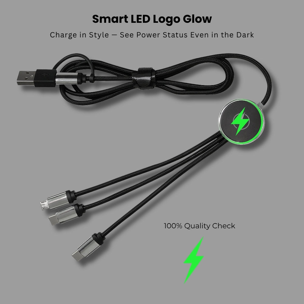 GlowCharge 5-in-1 LED Cable