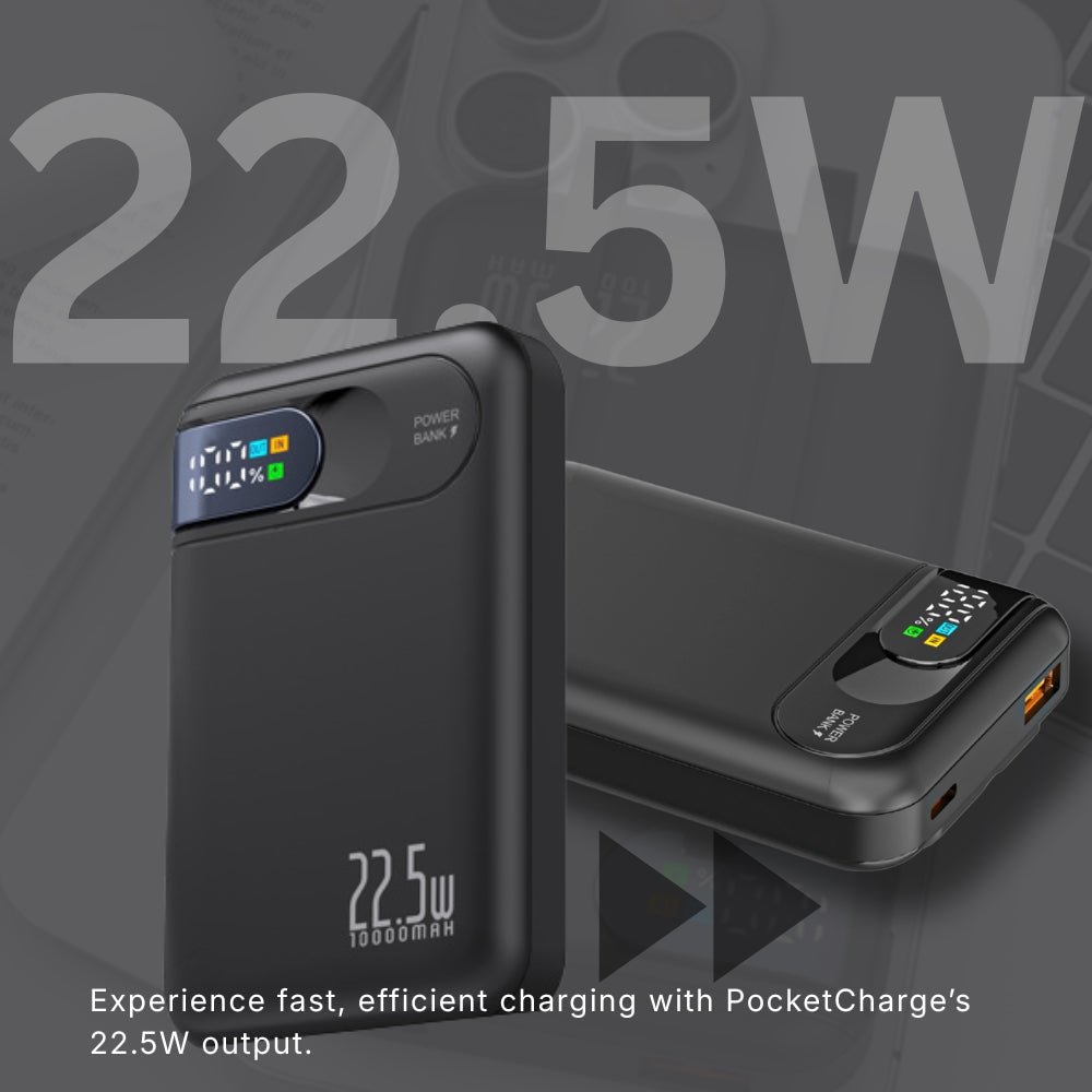 PocketCharge 10K/20K – 22.5W Power Bank