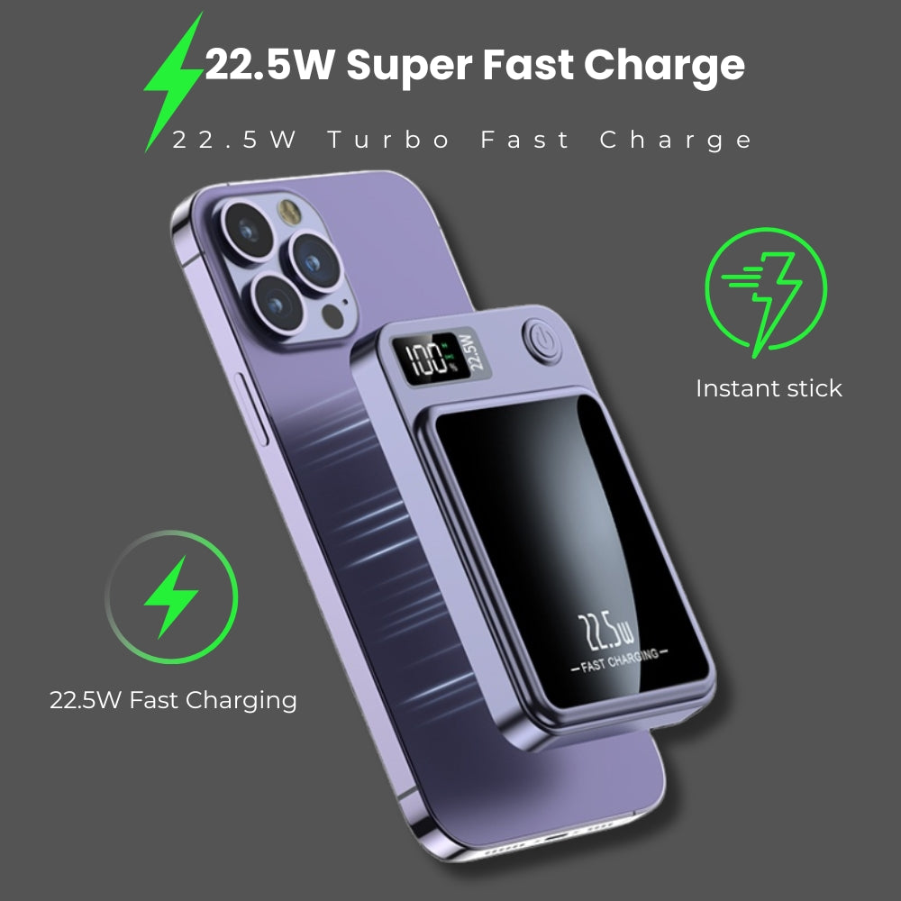 SnapVolt™ Mini | 22.5W Magnetic Power Bank