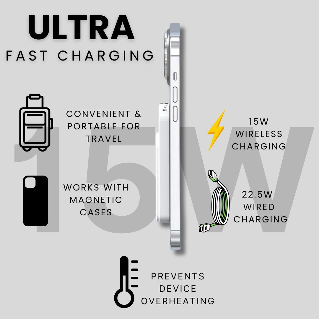EverWatt 20W Wireless Power Bank - 10,000mAh
