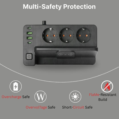 2025 EU Power Strip | Fast Charging Extension Socket