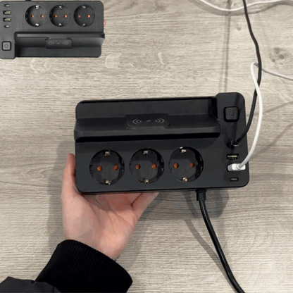 2025 EU Power Strip | Fast Charging Extension Socket